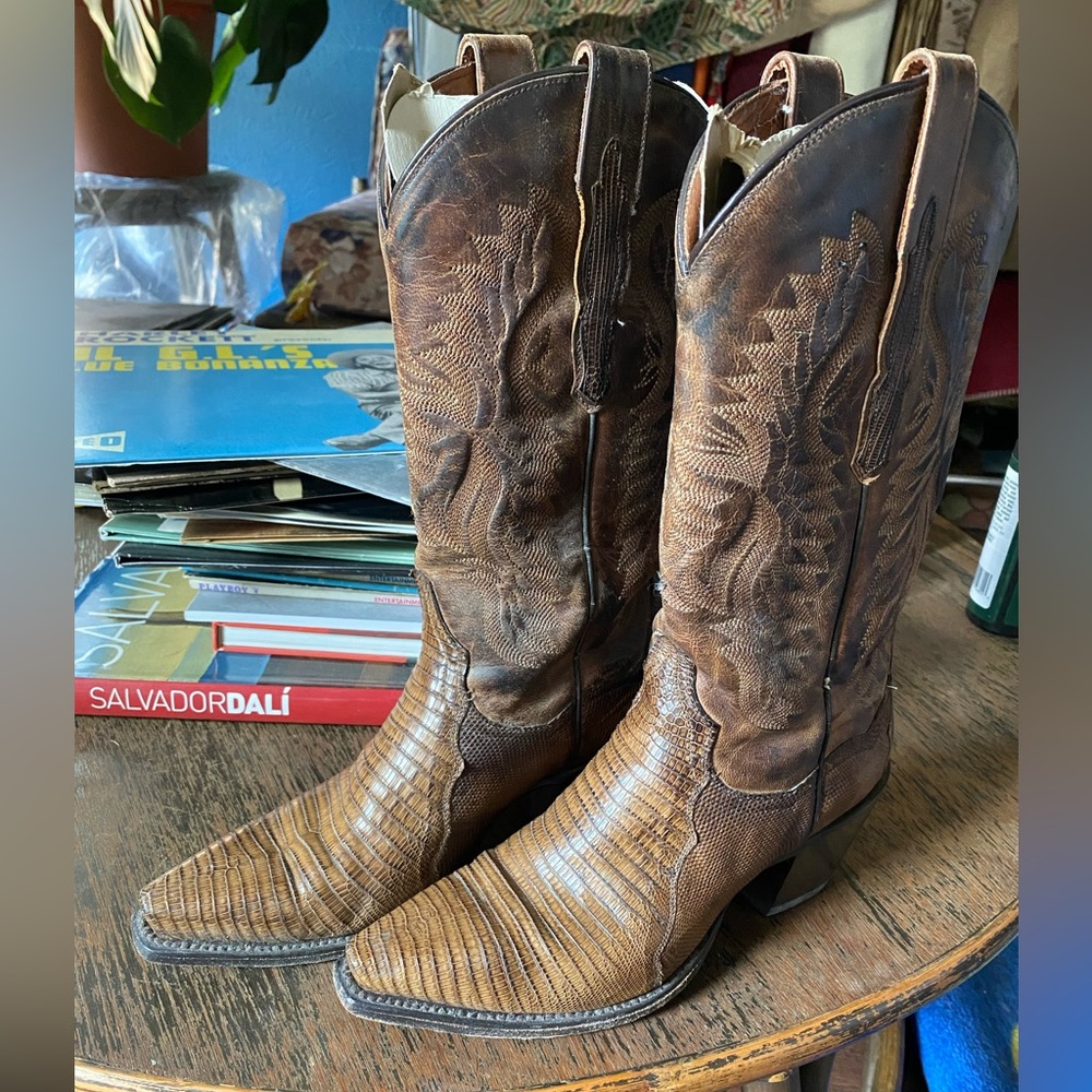 Dan post Lizard cowboy boots